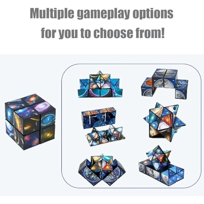 STARRY SKY INFINITY CUBE, STARRY SKY PLANET 3D PUZZLES, 2-IN-1 STARRY CLEAR SKY RUBIK'S CUBE, EDUCATIONAL GAME GIFTS - Image 3